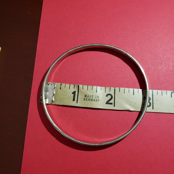Vintage Handmade 925 Bangle Bracelet - Picture 3 of 3